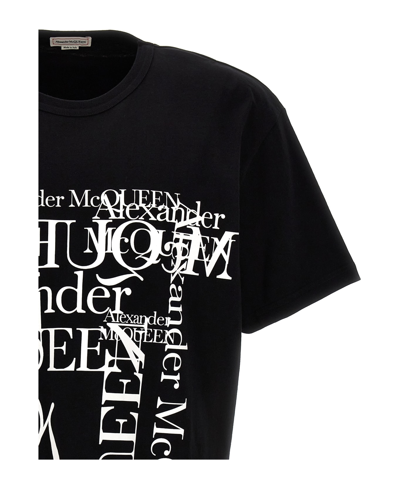 Alexander McQueen Logo Print T-shirt - Nero