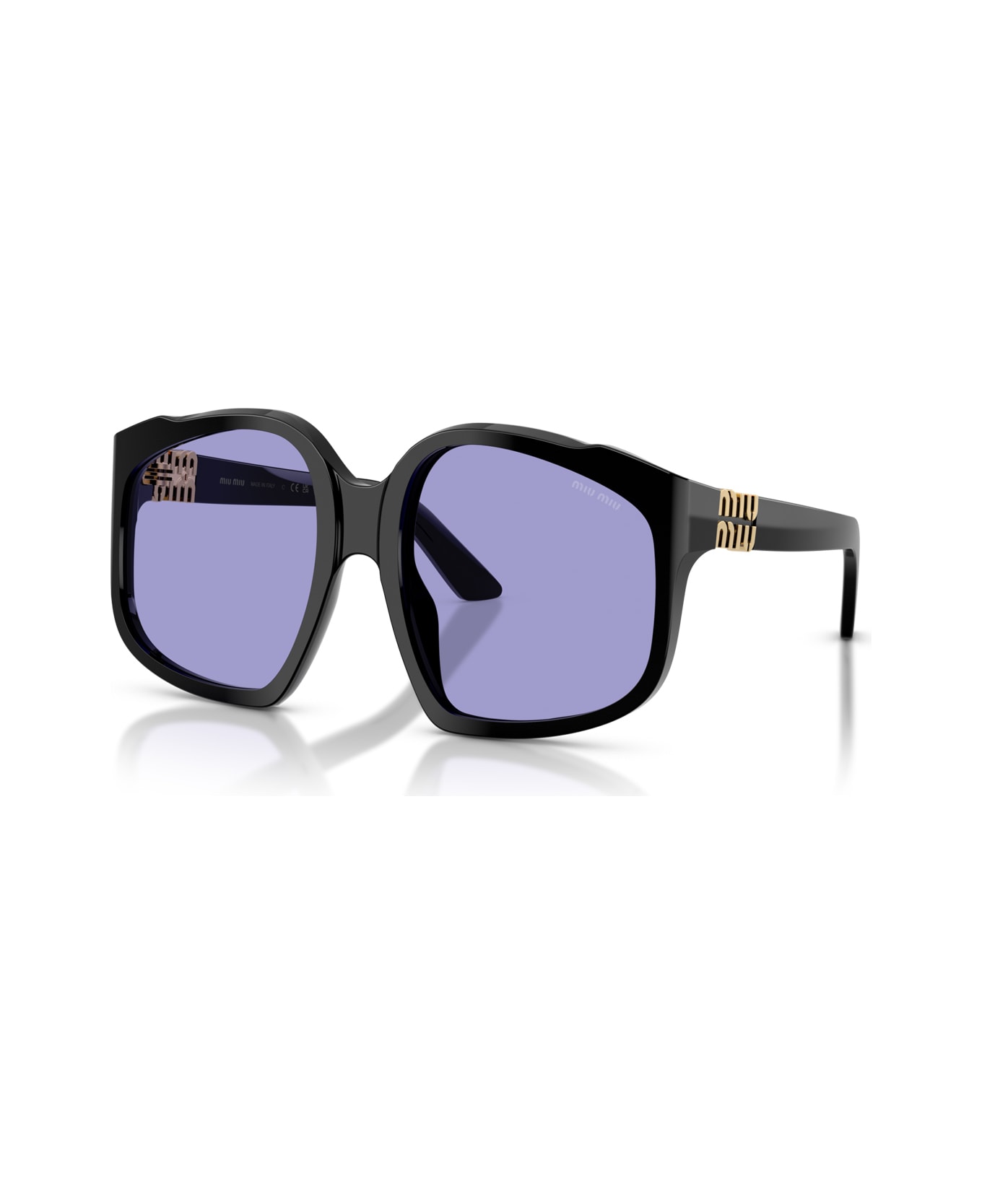 Miu Miu 0mu A07s Ombre 16k01o Nero Sunglasses - Nero