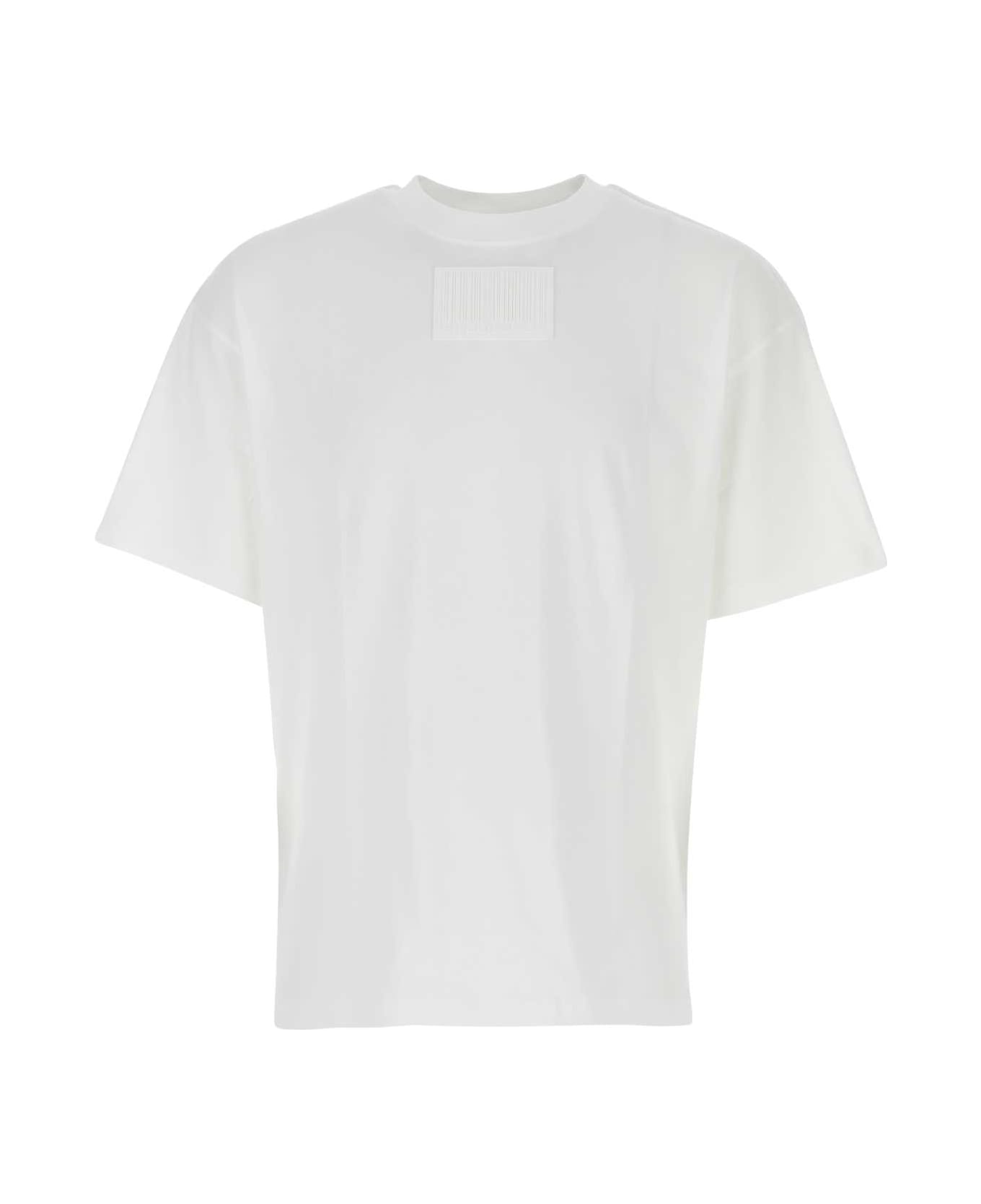 VTMNTS White Cotton T-shirt - WHITE