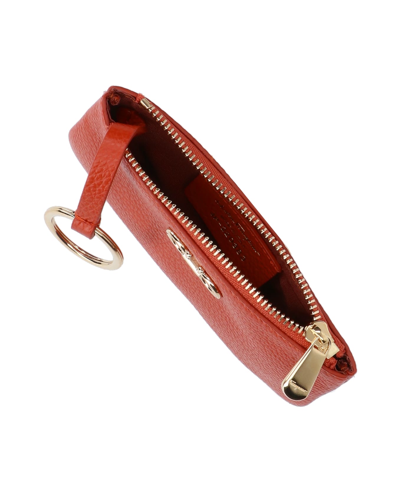 Ferragamo 'gancini' Keyring - Red 財布