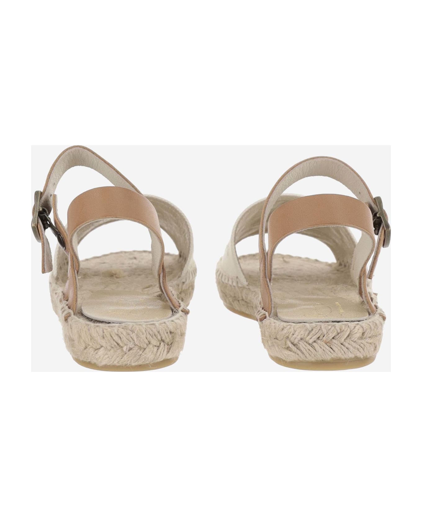 Bonpoint Fava Leather Sandals - White シューズ