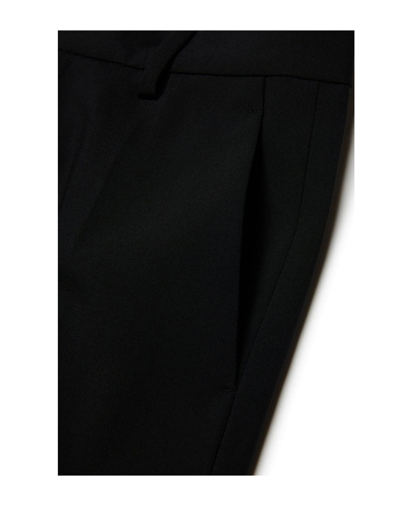 Dsquared2 Logo-plaque Tapered-leg Tailored Trousers - black