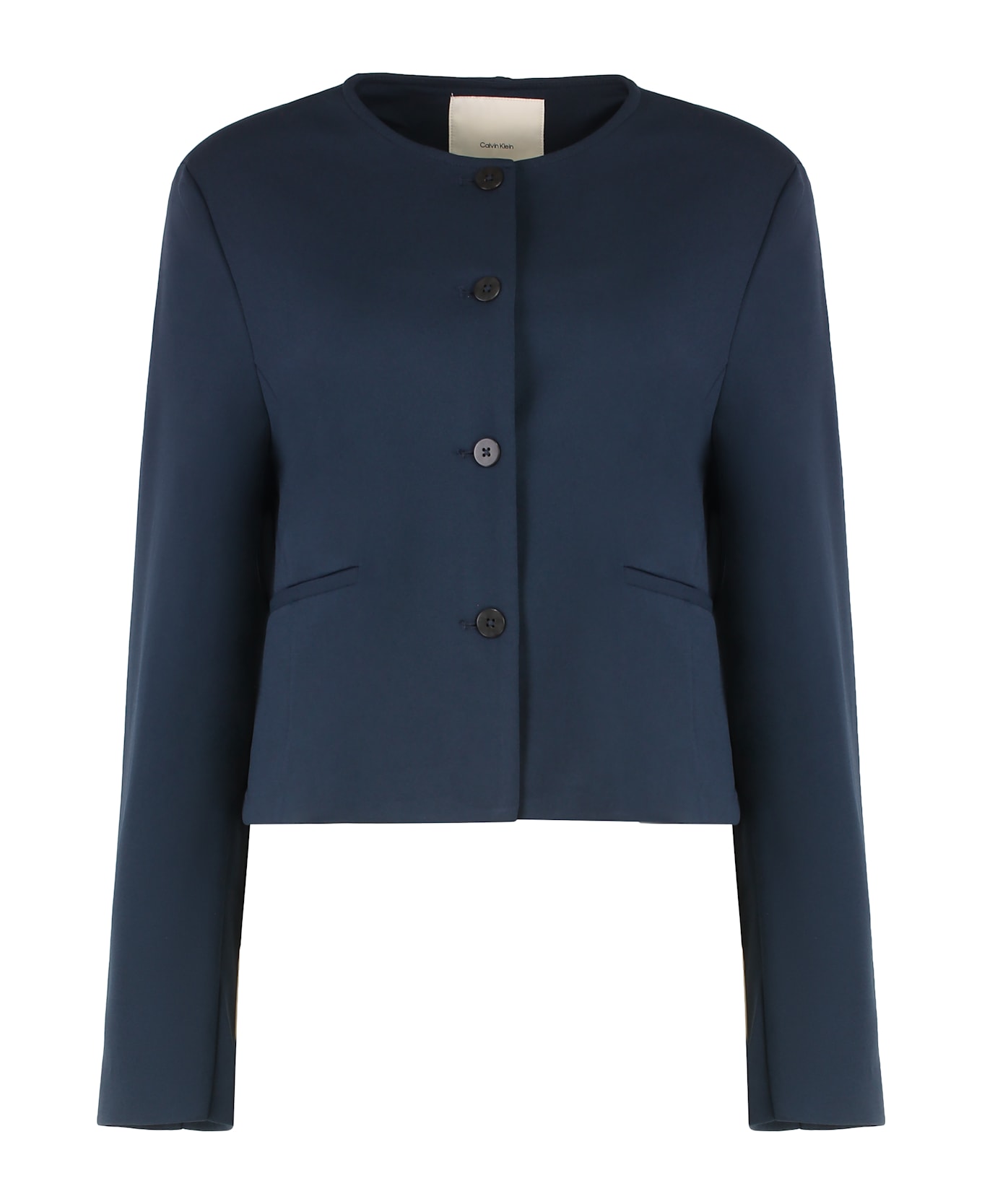 Calvin Klein Techno Fabric Blazer - Cef Dark Sapphire