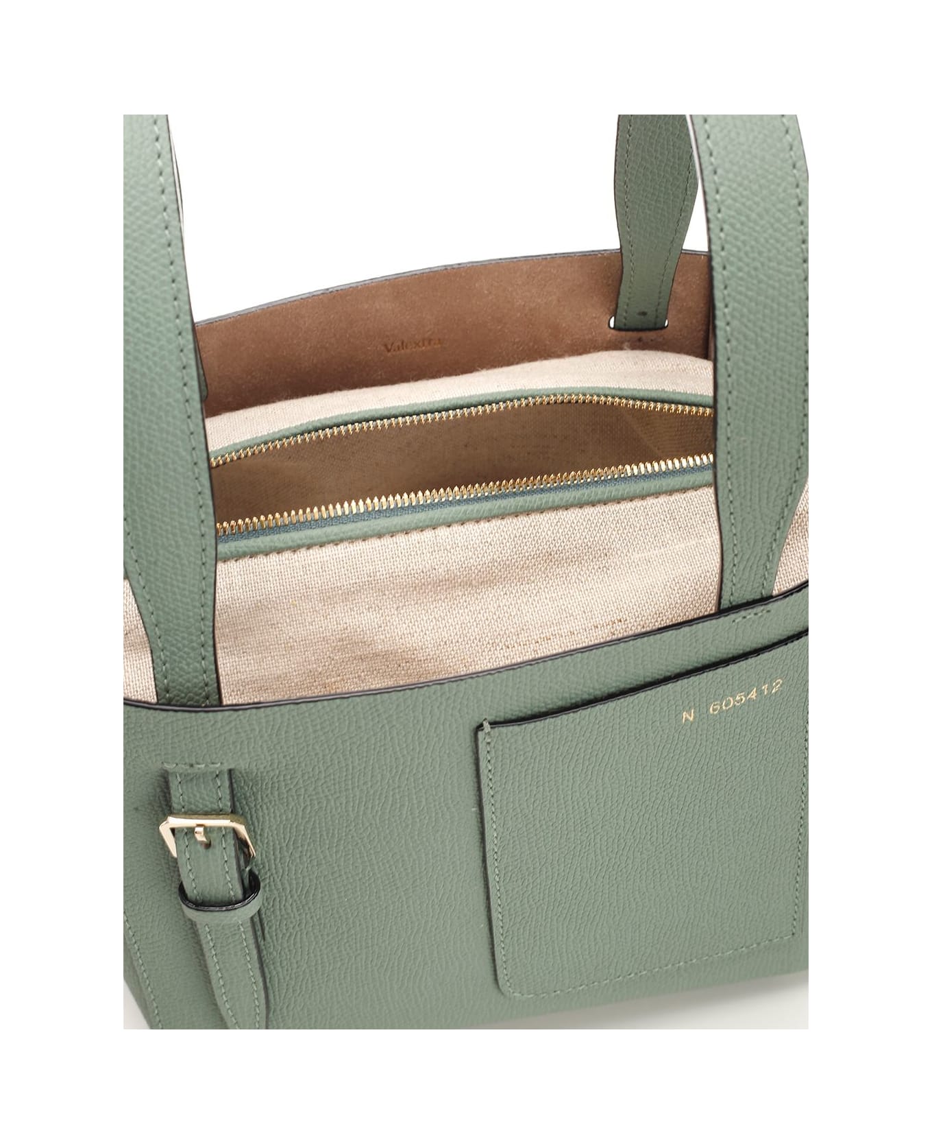 Valextra "soft Micro" Bucket Bag - Green