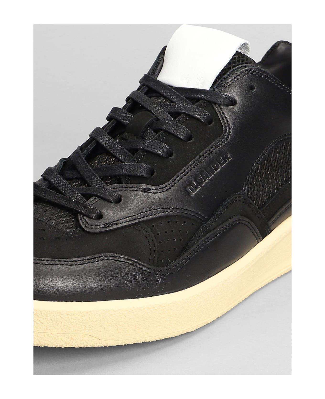 Jil Sander Sneakers In Black Leather - black
