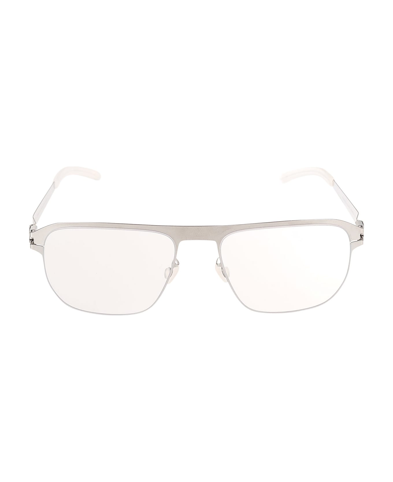 メガネ Mykita FW25 Mykita - LORENZO - 051 (LORENZO 051) Mykita LORENZO Glasses 051 Shiny Silver - eye-oo.com