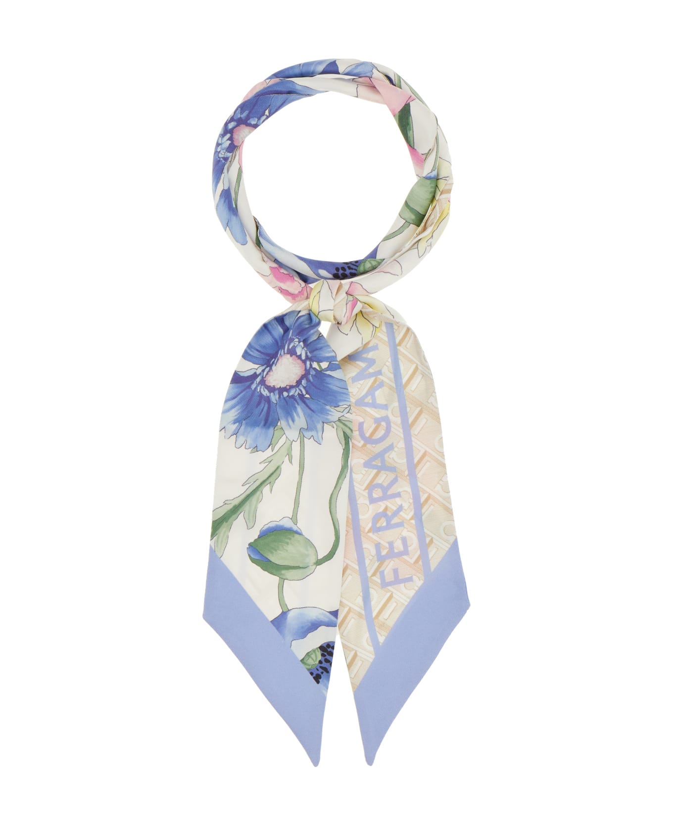 Ferragamo Printed Silk Foulard - MULTICOLOUR