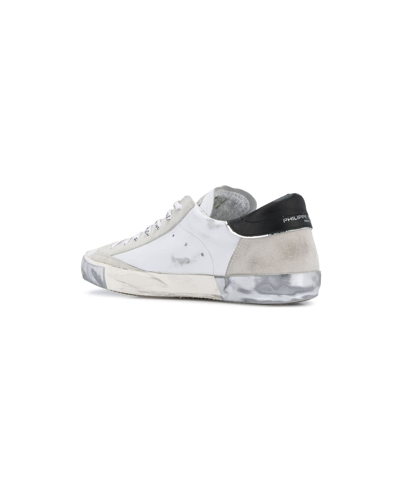 Philippe Model Prsx Low Man Sneakers - White Silver