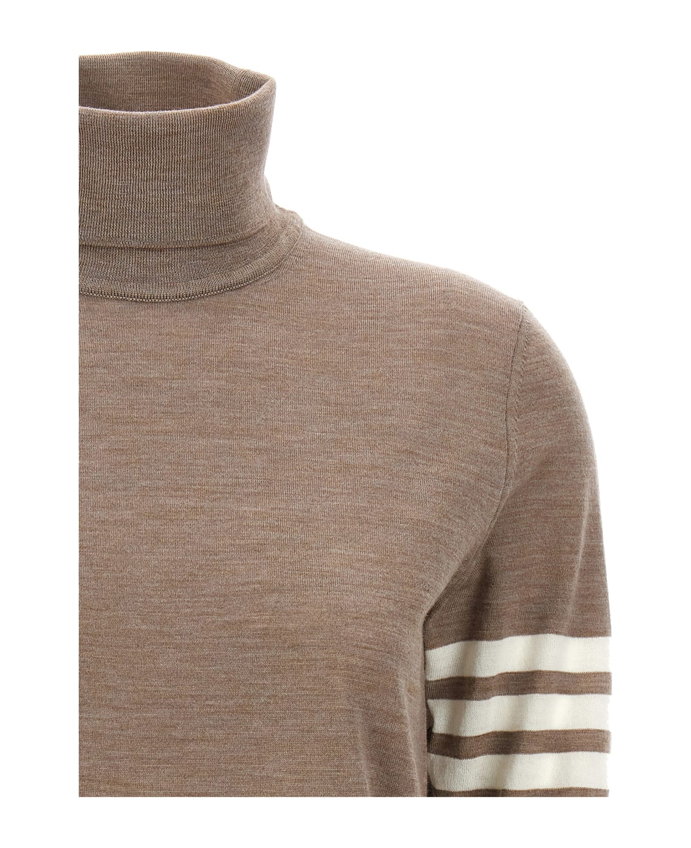 Thom Browne '4 Bar' Sweater - MED BROWN ニットウェア