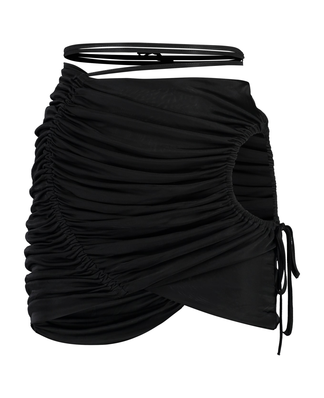 ANDREĀDAMO Draped Skirt - black