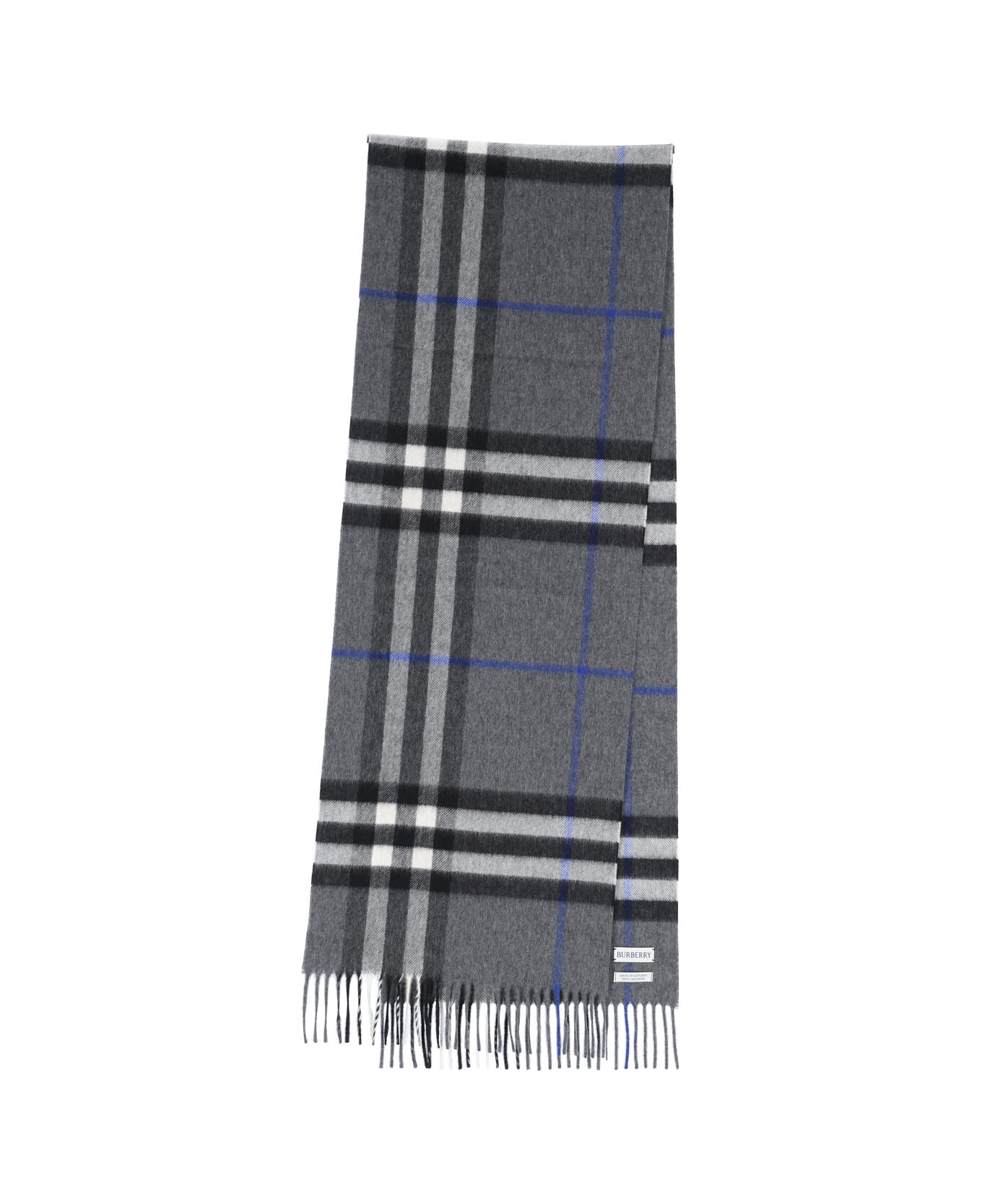 Burberry 
check
 Scarf - GREY
