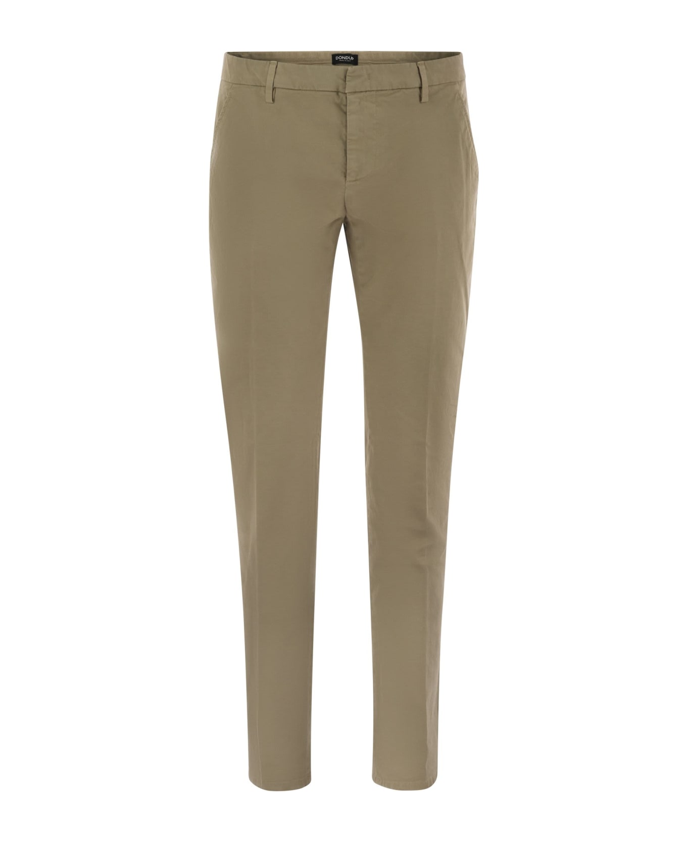 Dondup Spiritissimo - Regular Chino Trousers In Light Gabardine - Honey
