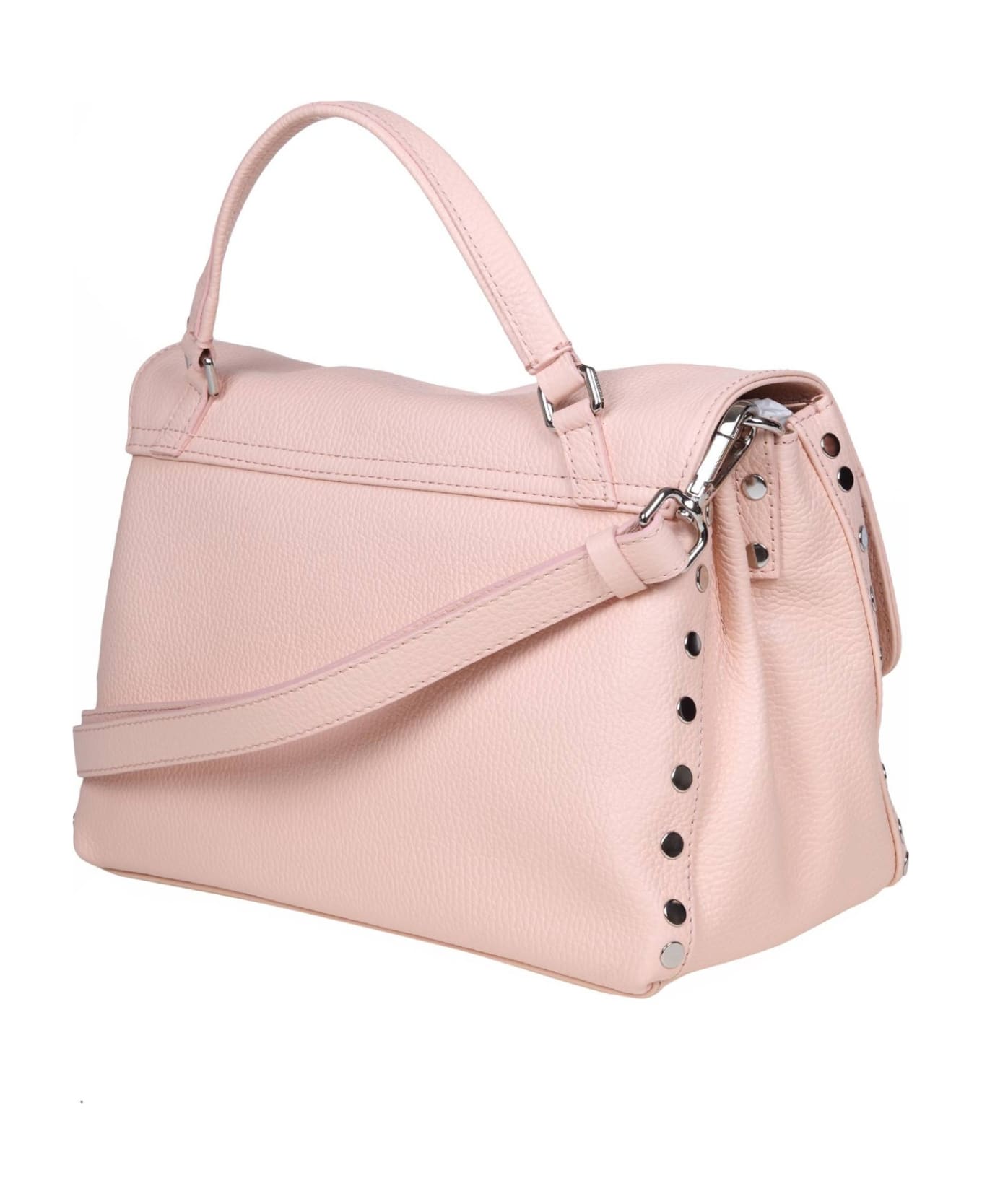 Zanellato Daily Day S In White Pink Leather - Rose
