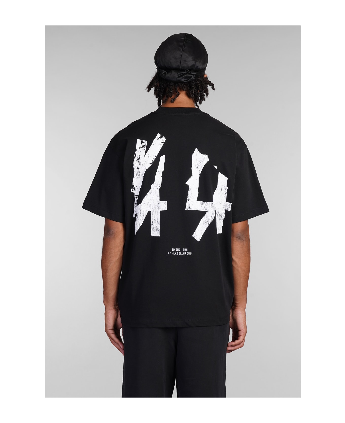 44 Label Group T-shirt In Black Cotton - black