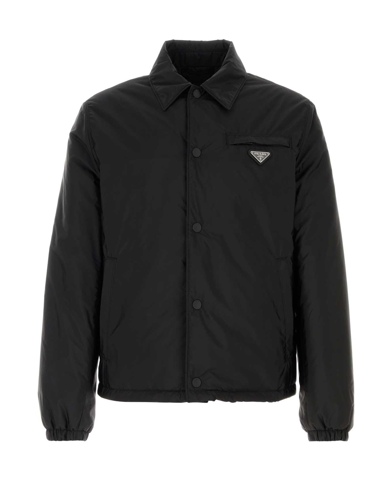 Prada Black Re-nylon Padded Jacket - F0002