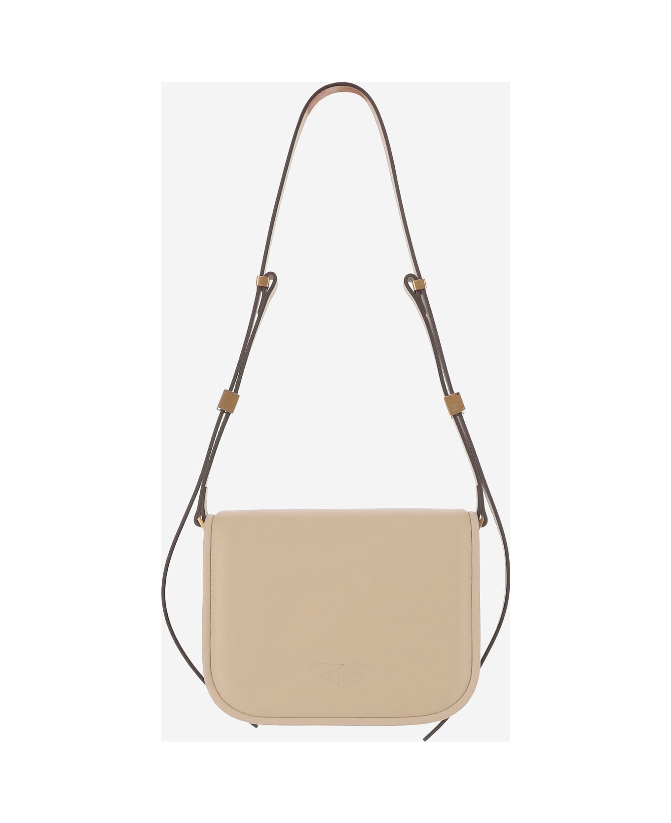 Pinko Love Box Shoulder Bag - Beige
