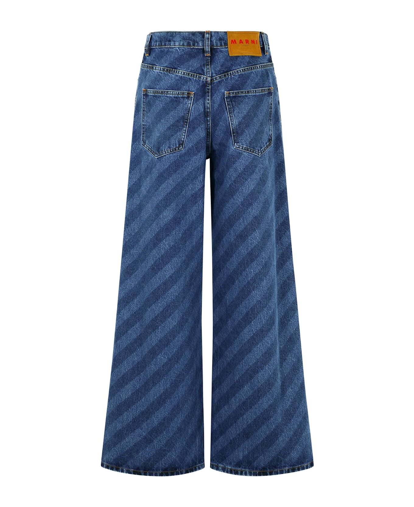 Marni Blue Cotton Jeans - Blue
