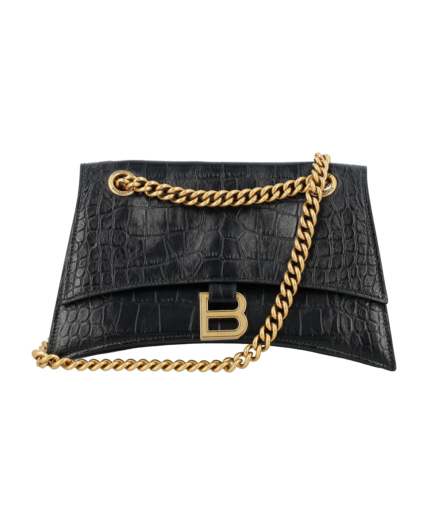 Balenciaga Crush Small Chain Bag - Black