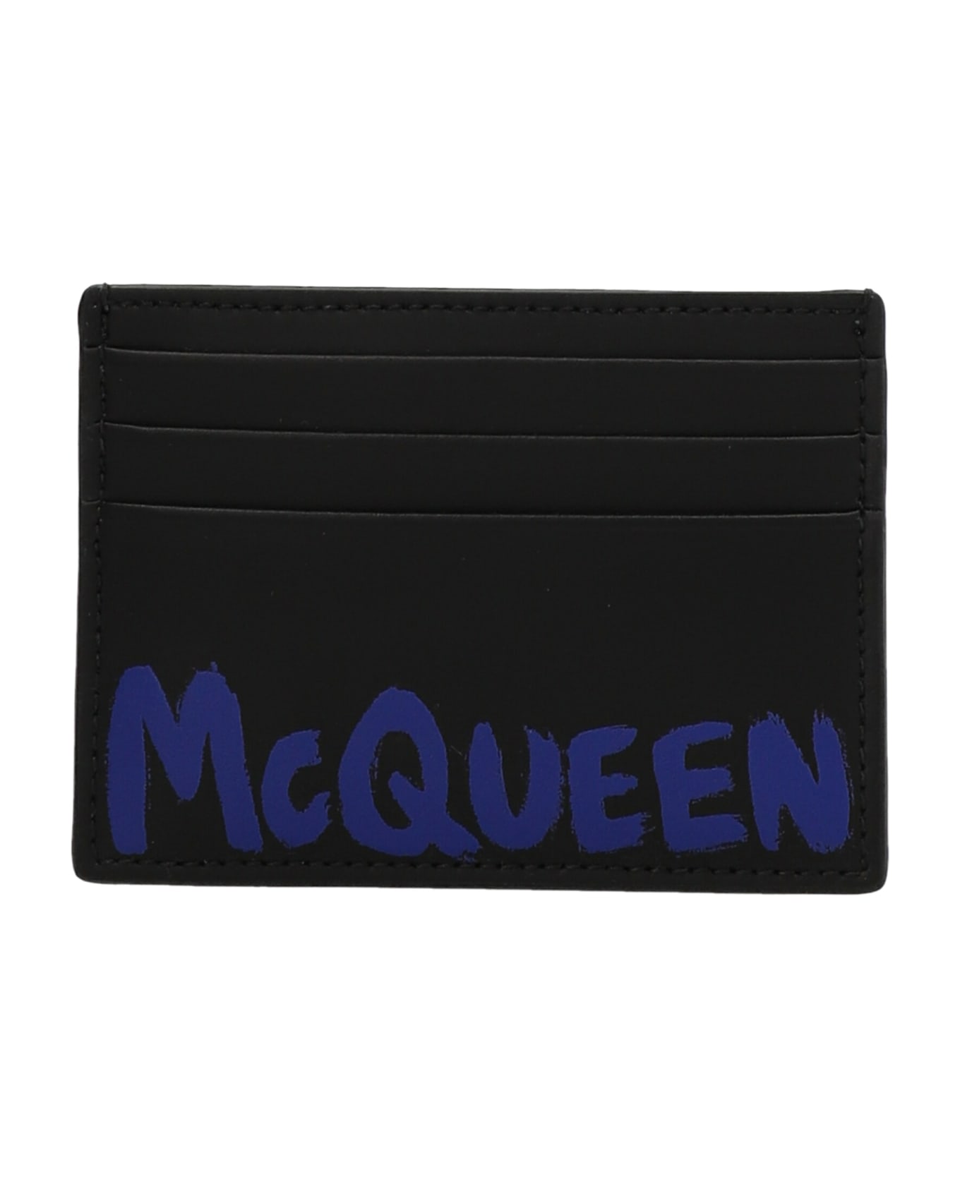Alexander McQueen Logo Card Holder - Nero