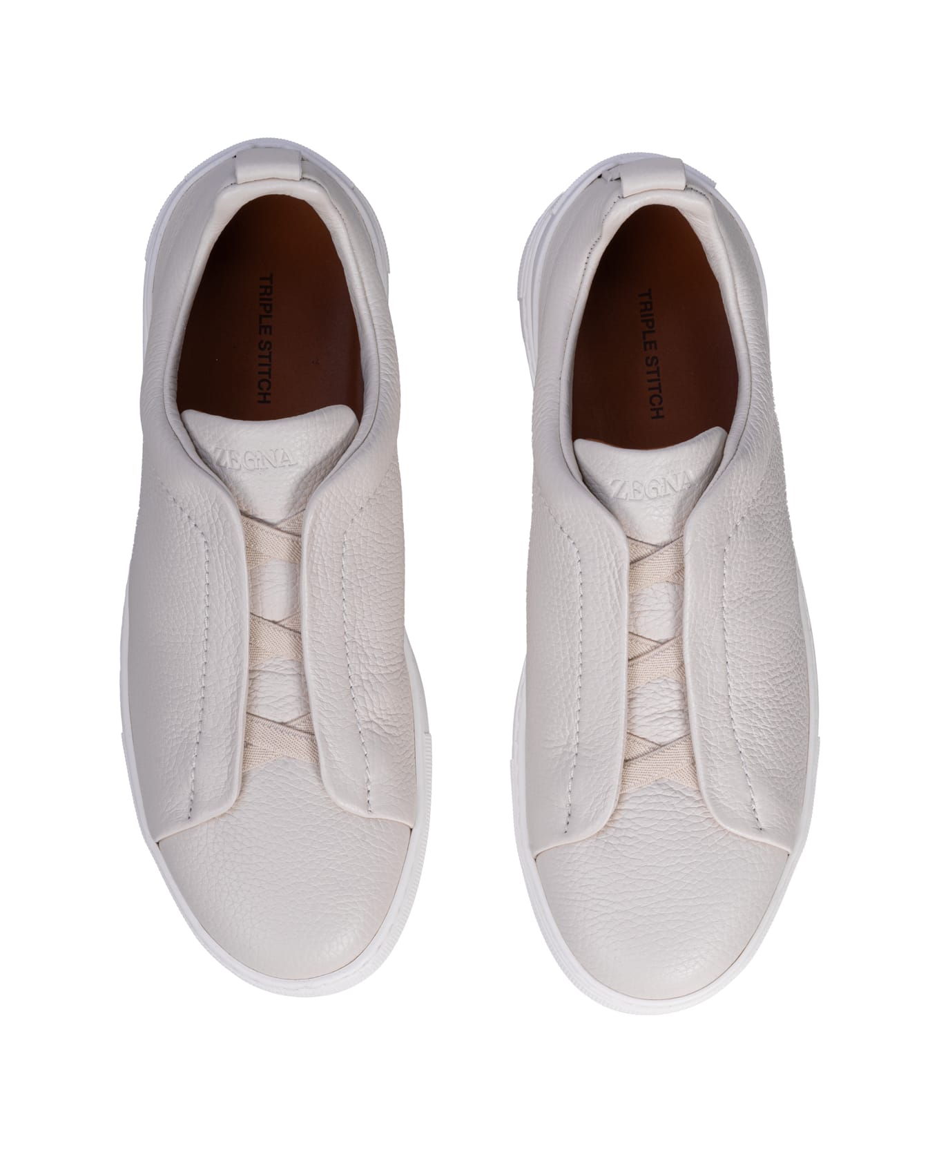 Zegna Flat Shoes White - White