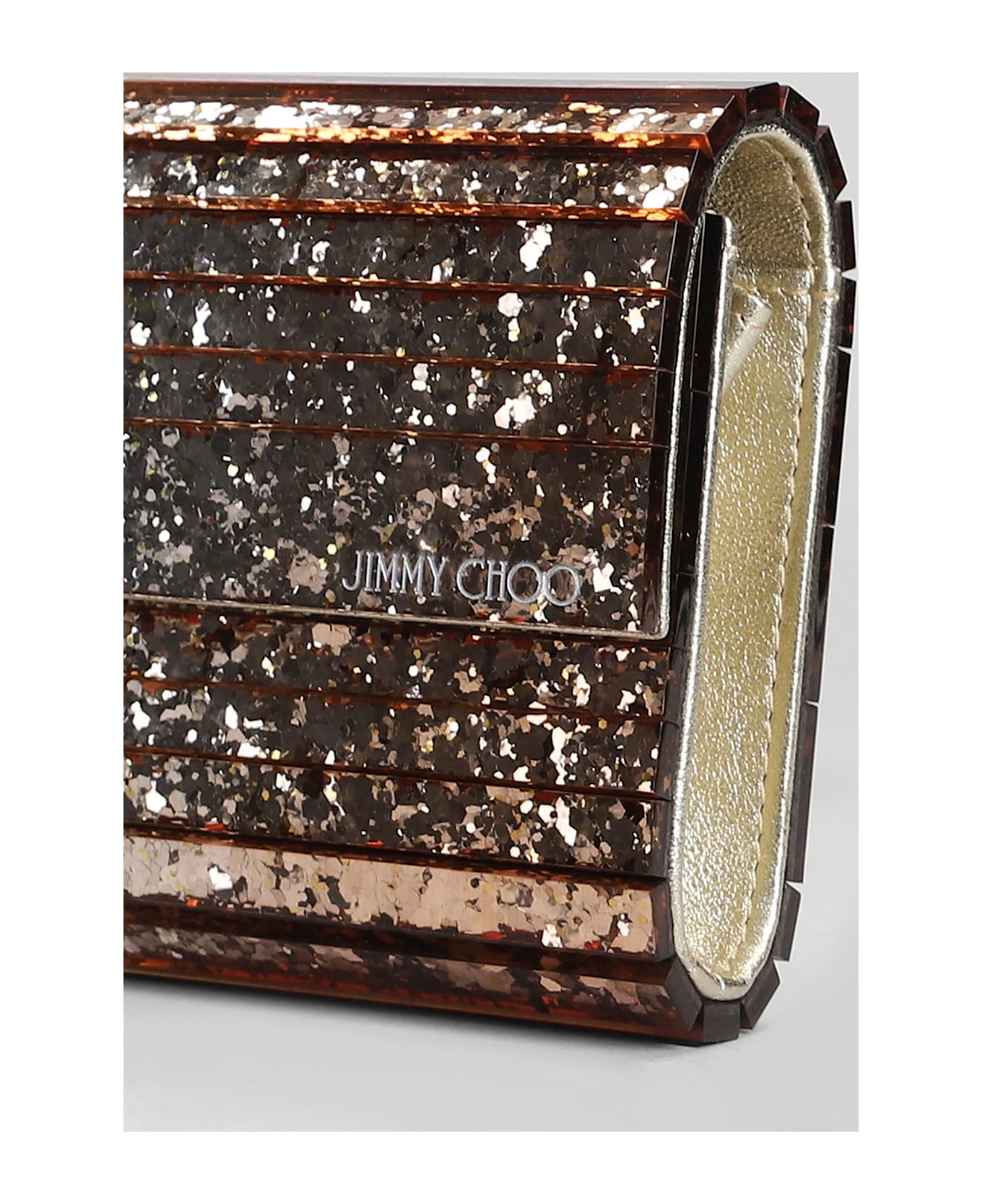 Jimmy Choo Sweetie Clutch In Silver Acrylic - silver
