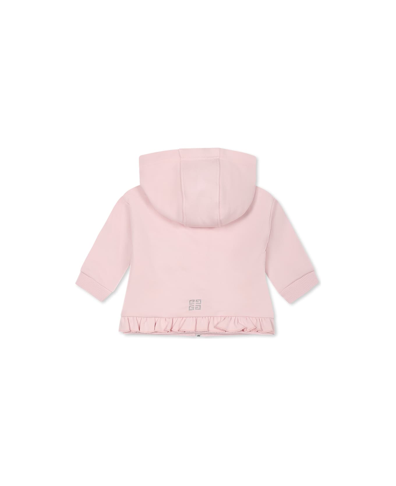 Givenchy Pink Sweatshirt For Baby Girl With Logo - Pink