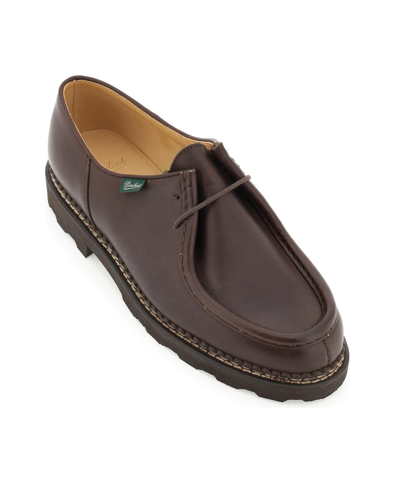 Paraboot Leather Michael Derby Shoes - Brown