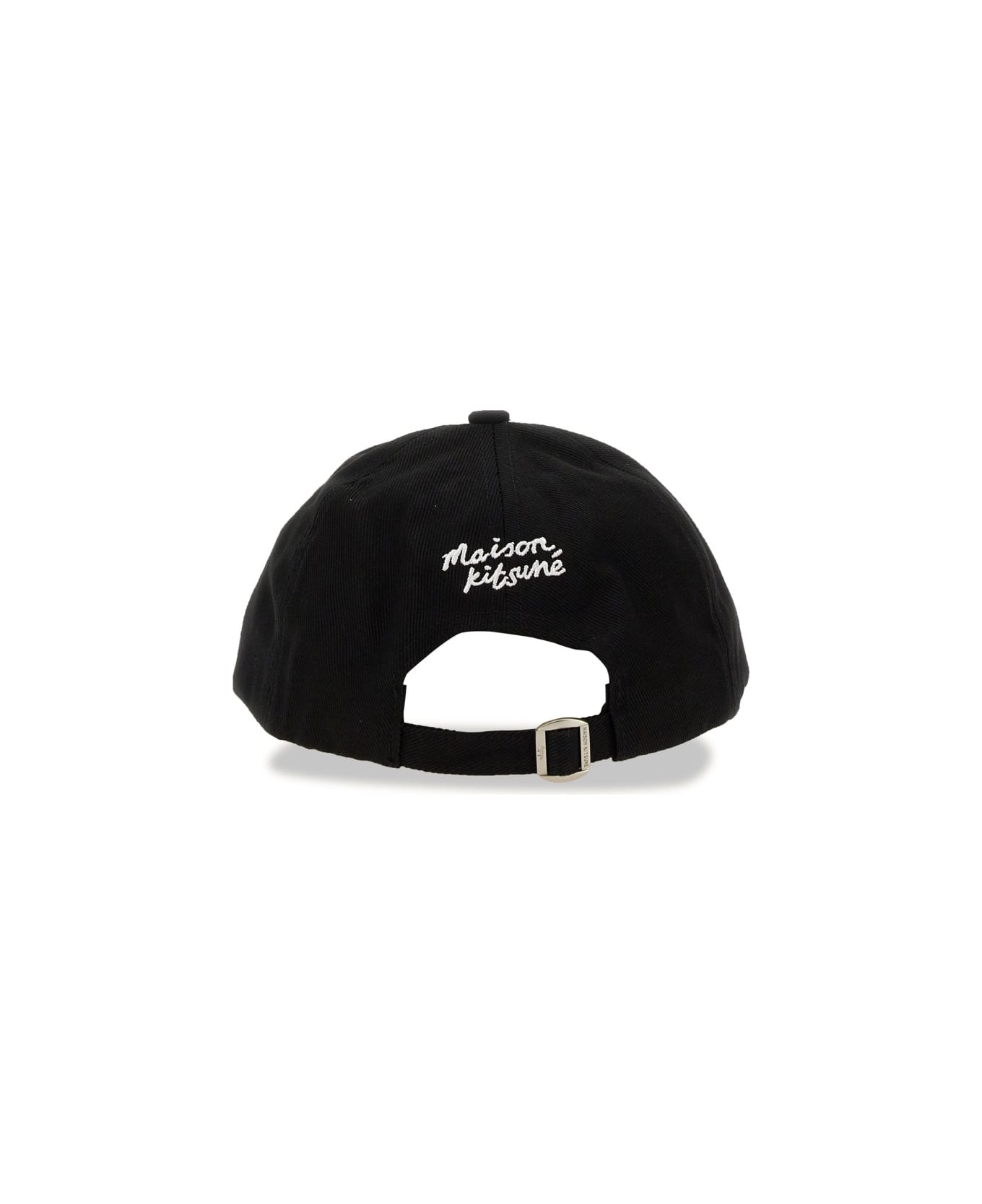 Maison Kitsuné Cotton Baseball Cap - BLACK 帽子