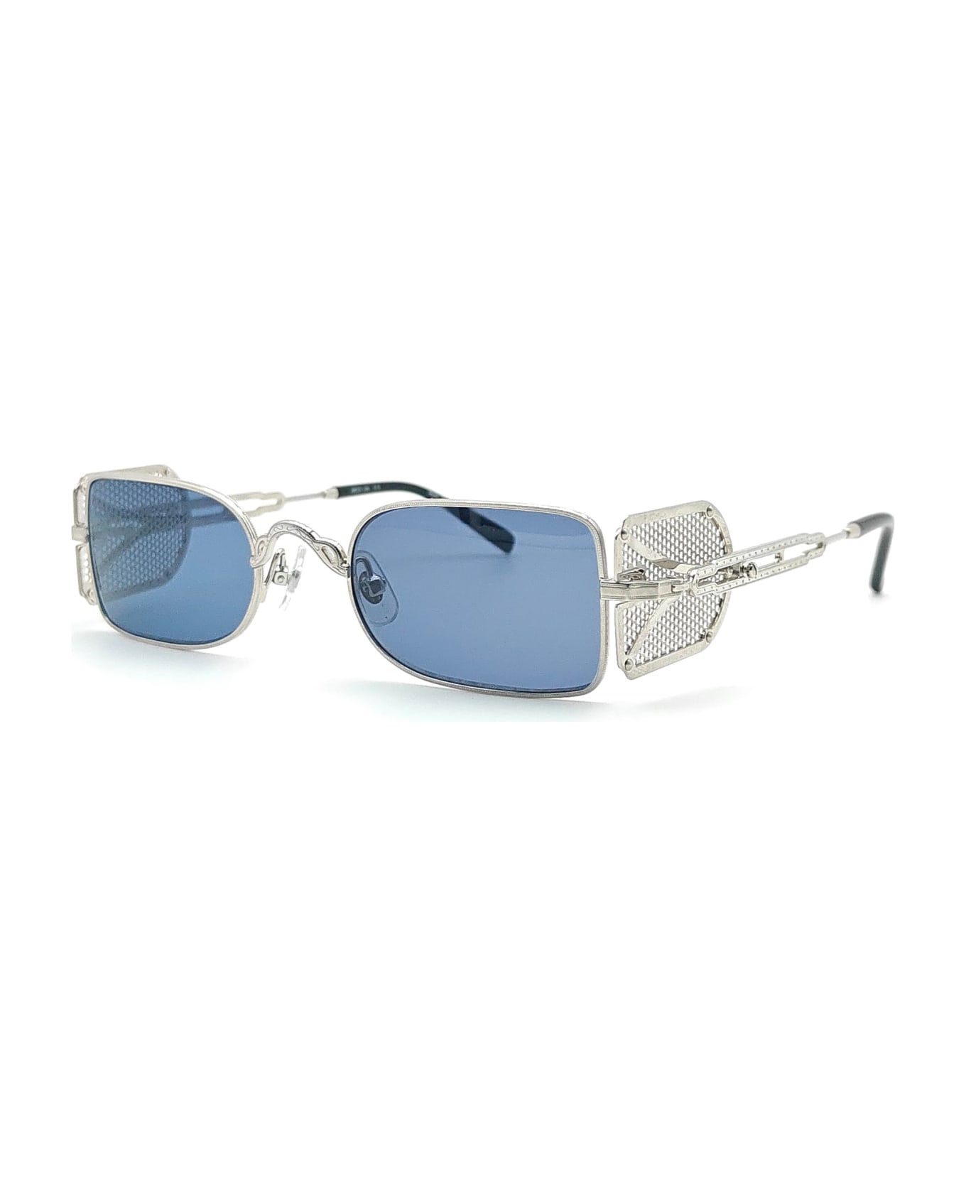 Matsuda 10611h - Palladium White / Brushed Silver Sunglasses - Silver