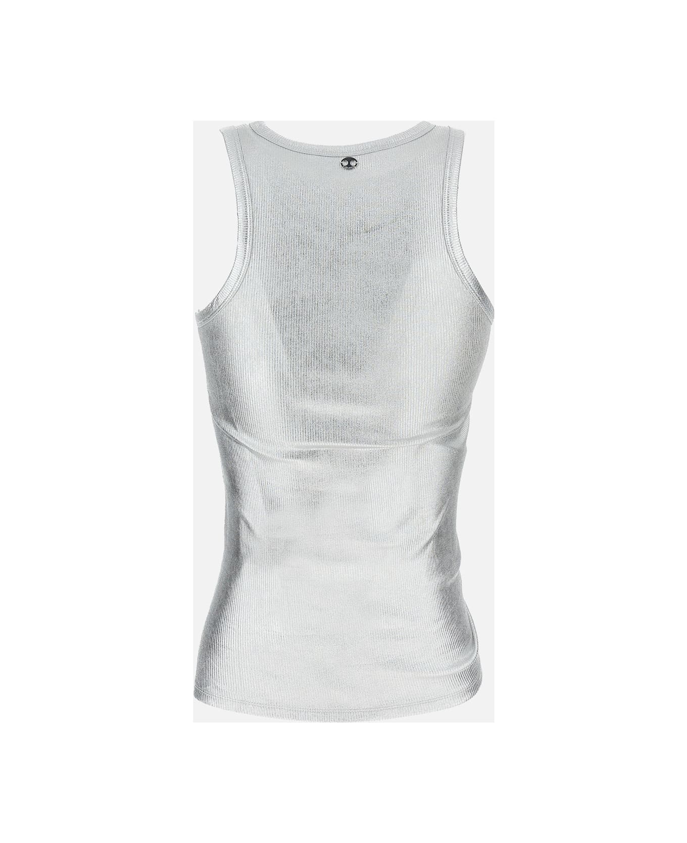 Paco Rabanne Lacquered Top - Silver