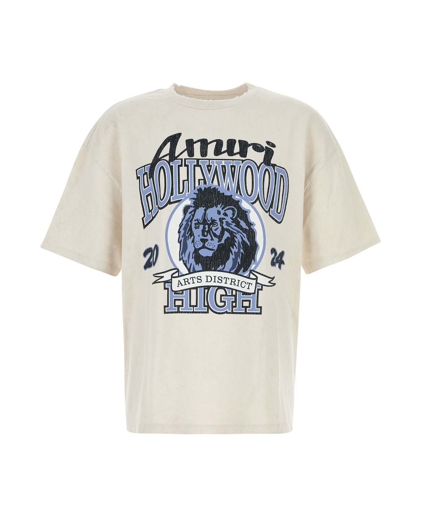 AMIRI High Lion Skater Tee - ALABASTER