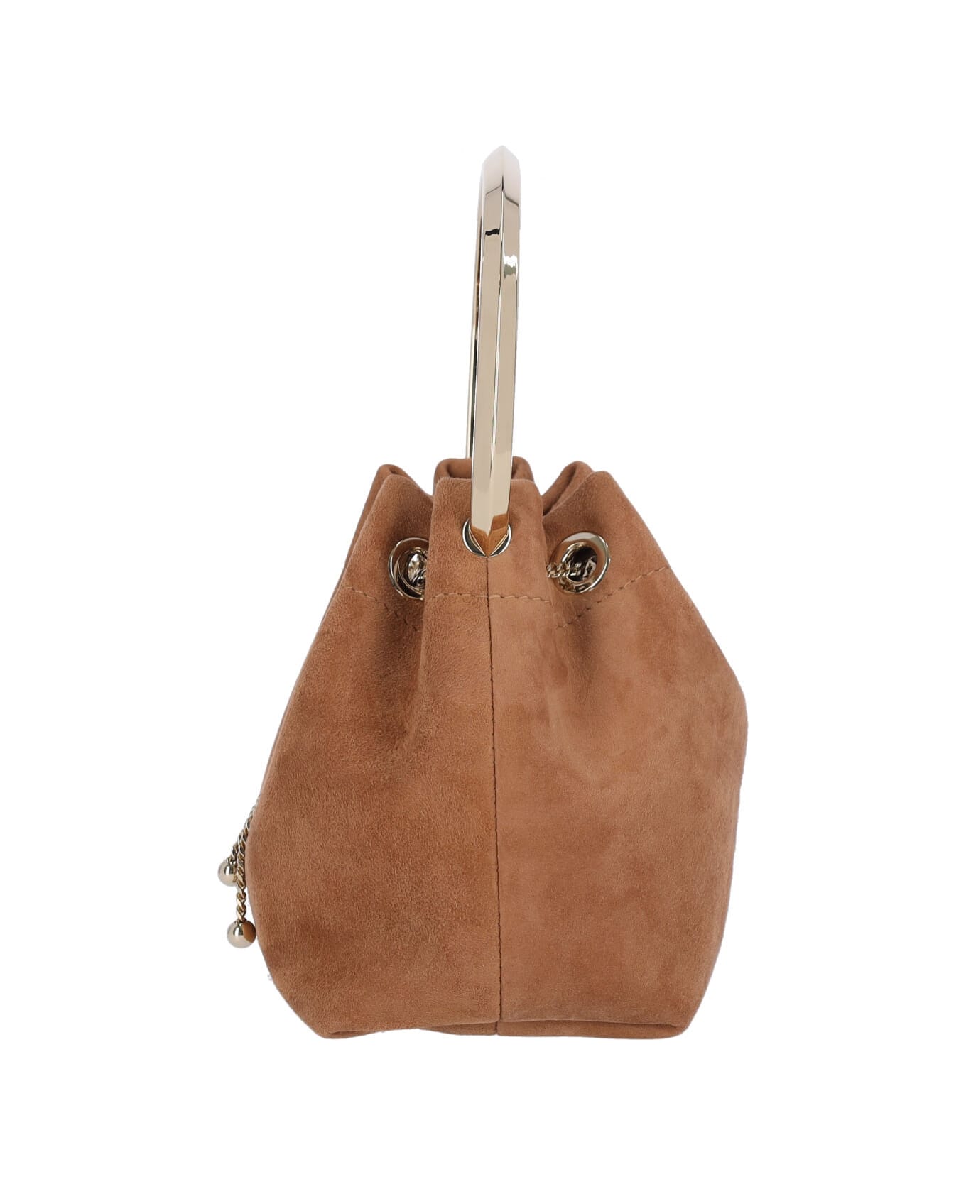 Jimmy Choo "bon Bon" Mini Bucket Bag - Brown