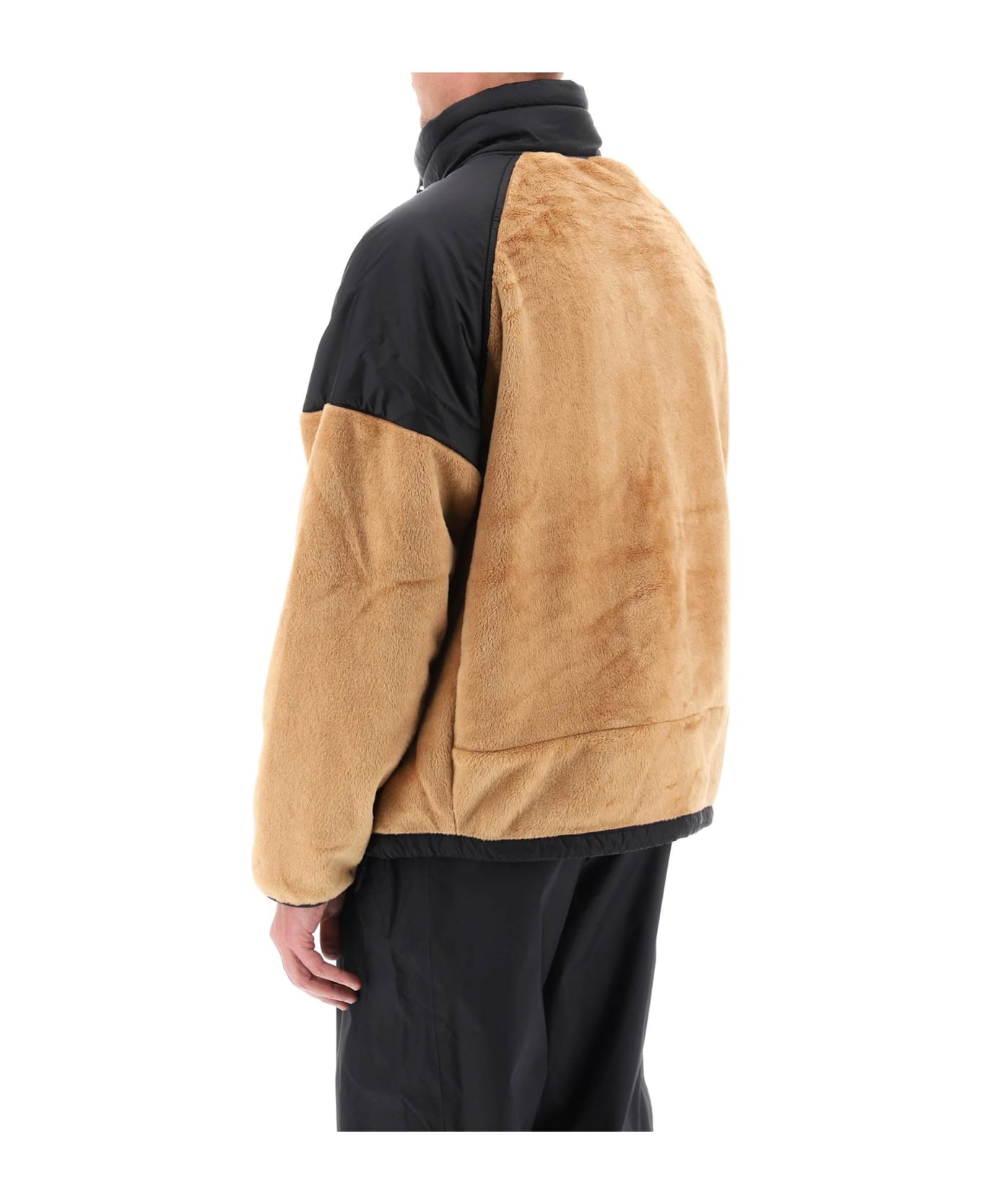 The North Face Fleece Jacket With Nylon Inserts - ALMOND BUTTERTNF BLACK (Beige) ジャケット