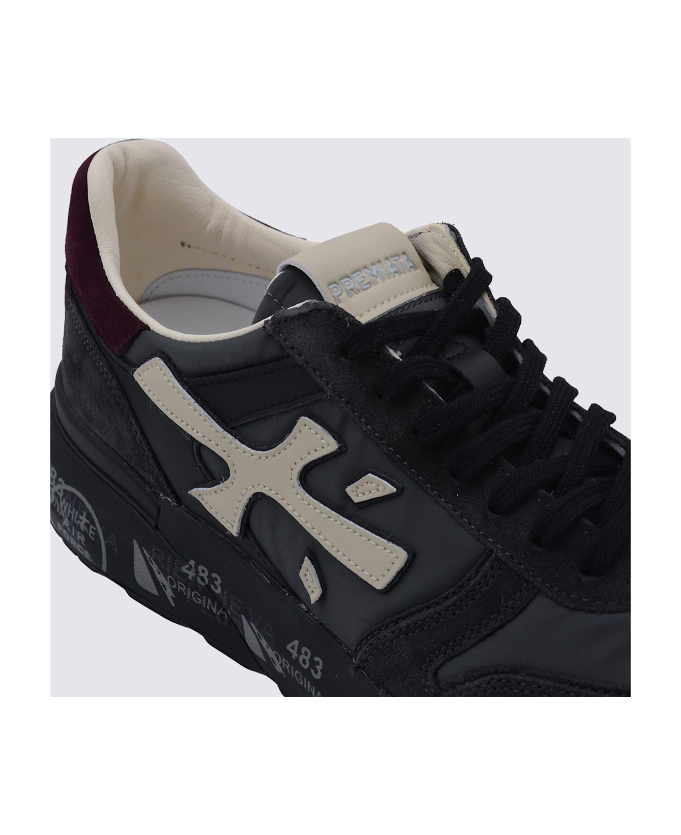 Premiata Blue Leather Mick Sneakers