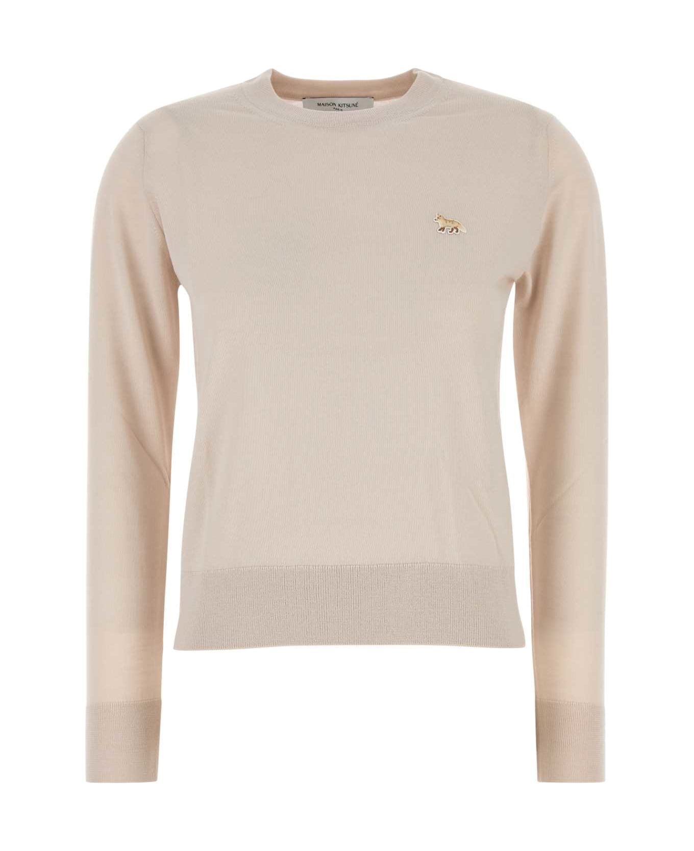 Maison Kitsuné Sand Wool Sweater - Ivory