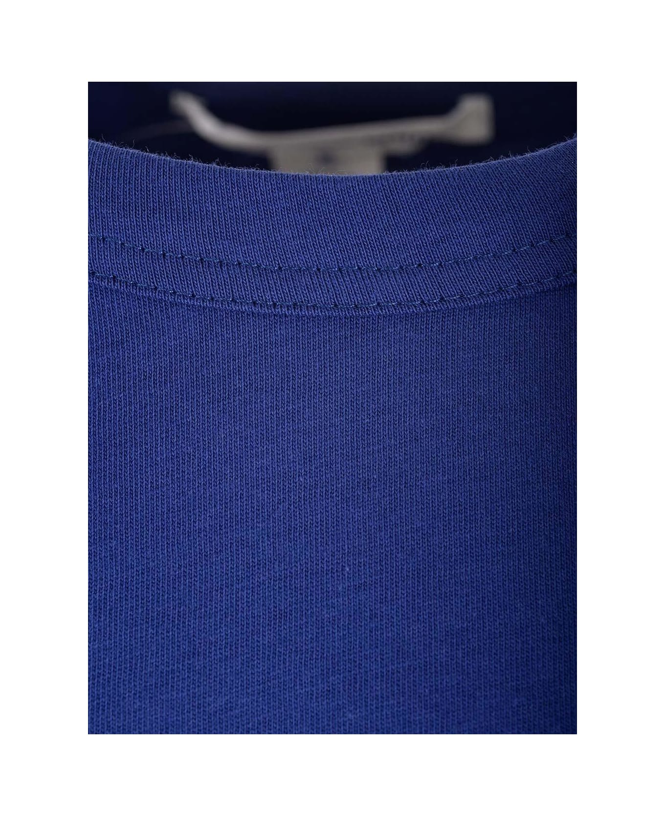 Comme des Garçons Logo Printed Crewneck T-shirt - NAVY