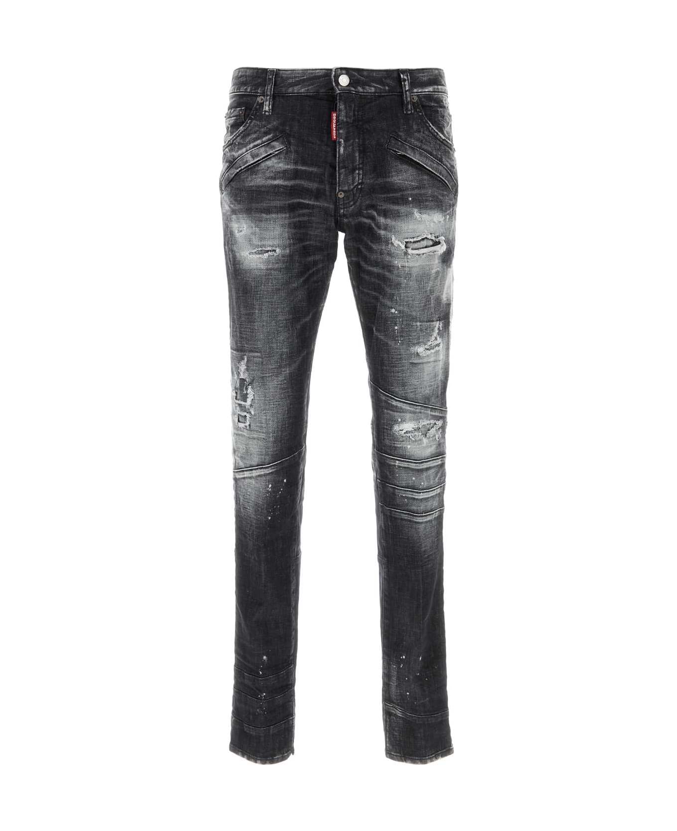 Dsquared2 Slate Stretch Denim Jeans - BLACK