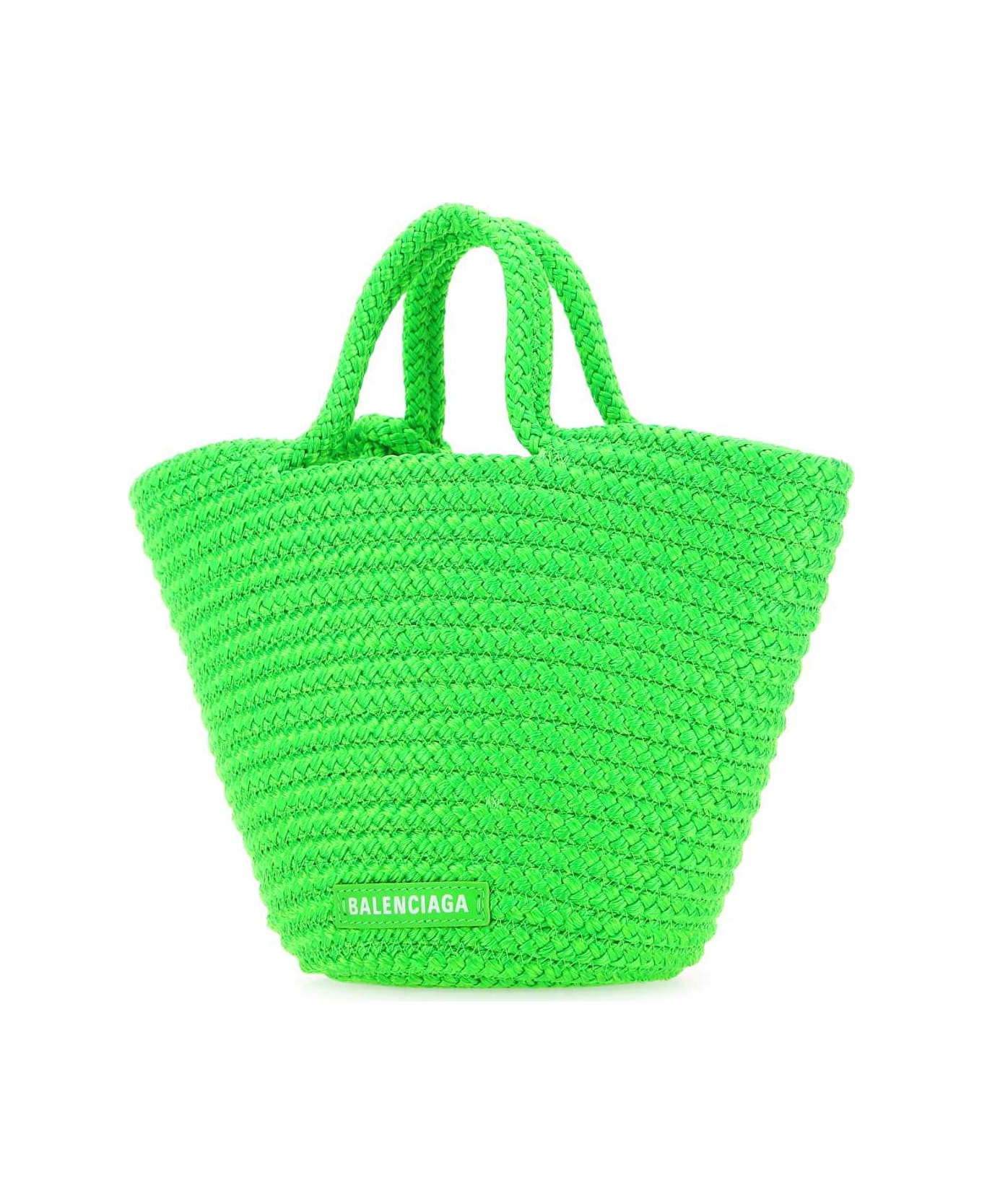 Balenciaga Fluo Green Rope Small Ibiza Handbag - 3890 トートバッグ