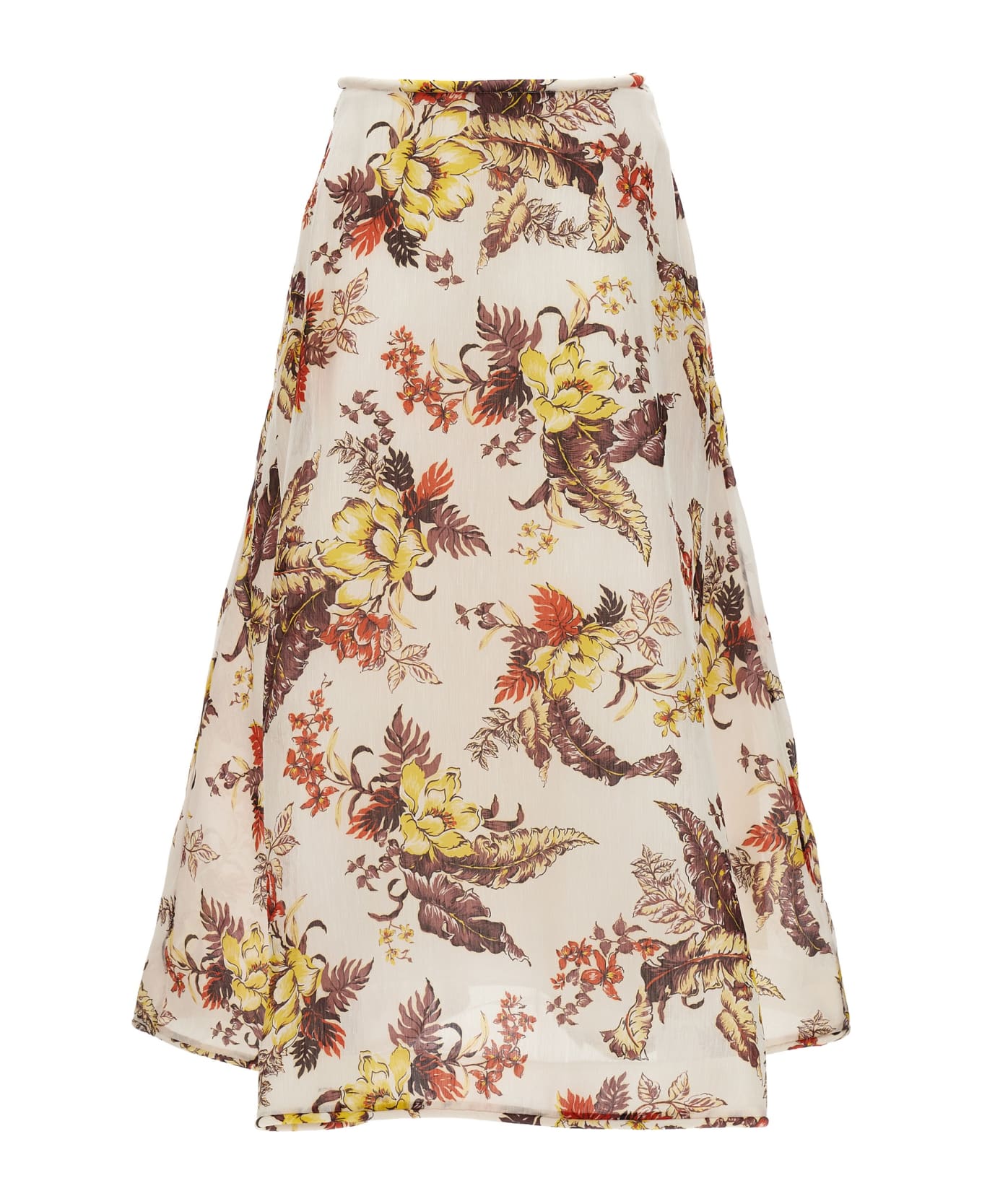 Zimmermann 'matchmaker Floral Flare' Skirt - Multicolor