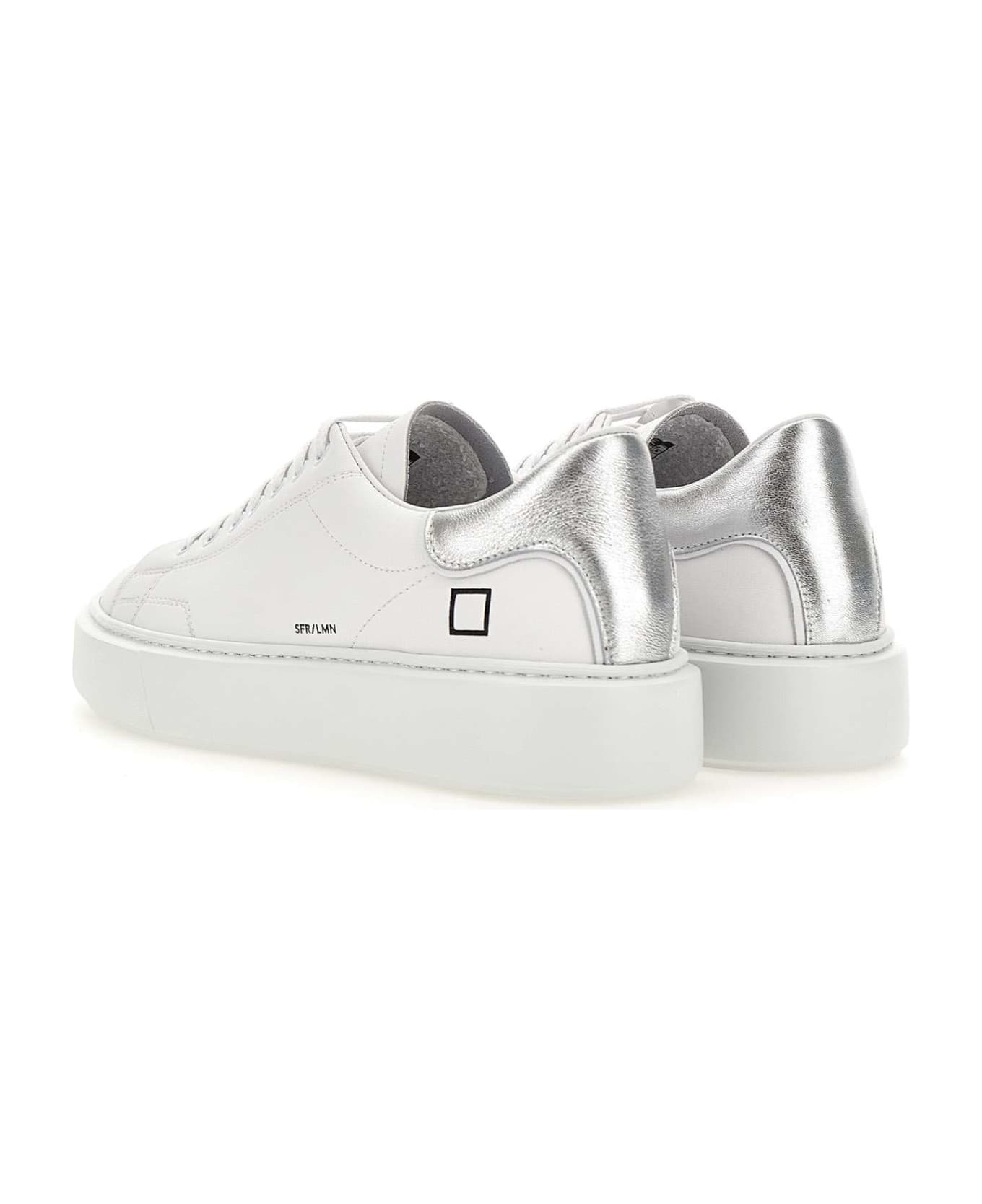D.A.T.E. "sfera Laminated" Leather Sneakers - WHITE