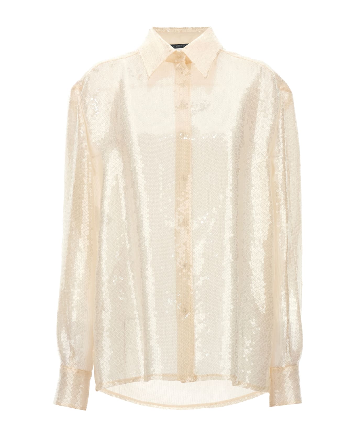 Alberta Ferretti Sequin Shirt - White