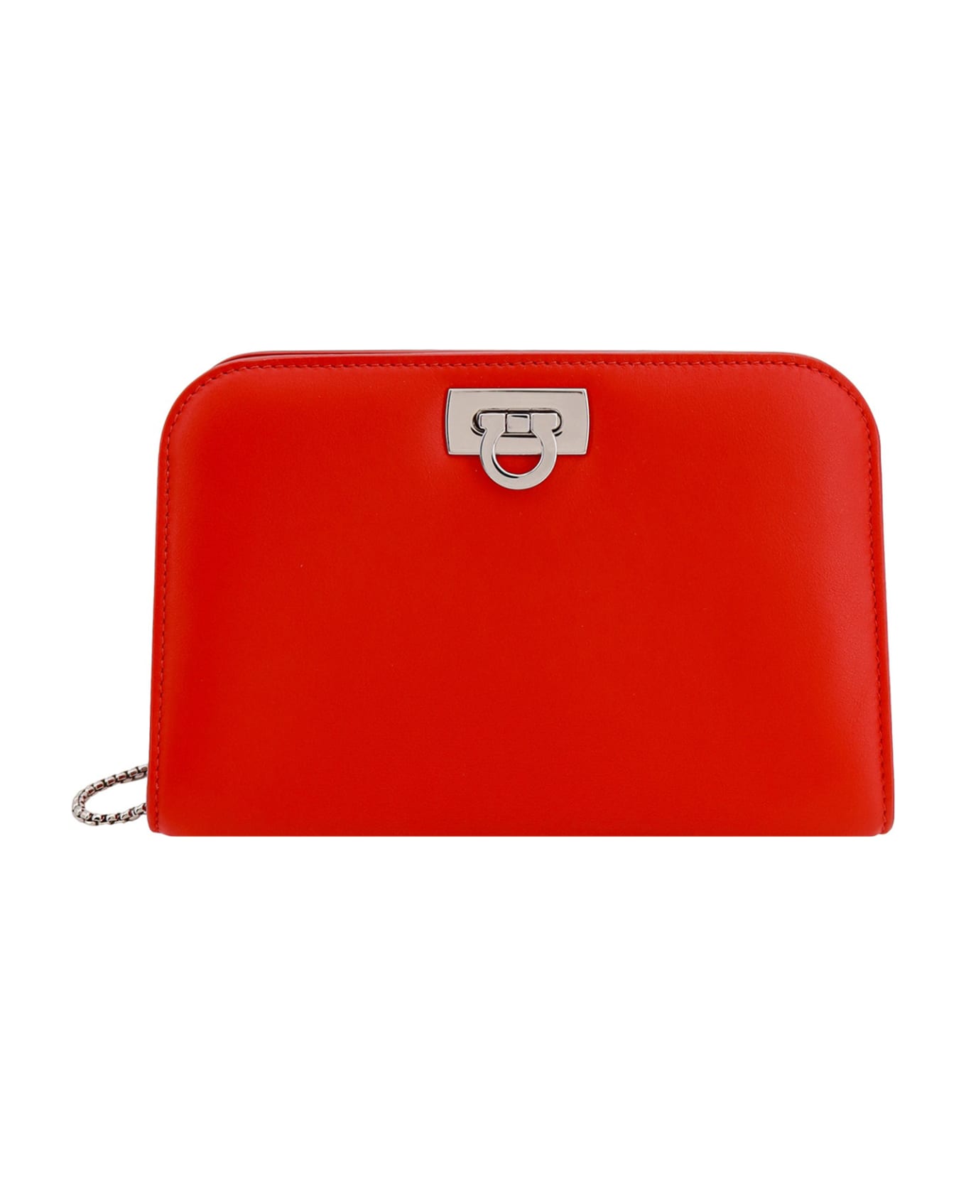Ferragamo Diana Shoulder Bag - Red クラッチバッグ