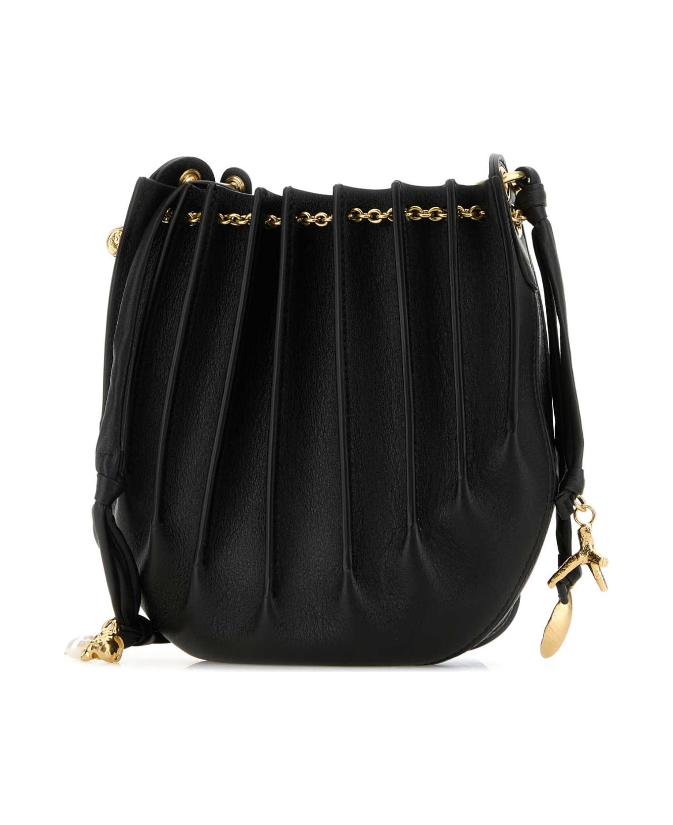 Chloé Black Leather Sea Treasures Crossbody Bag - Black