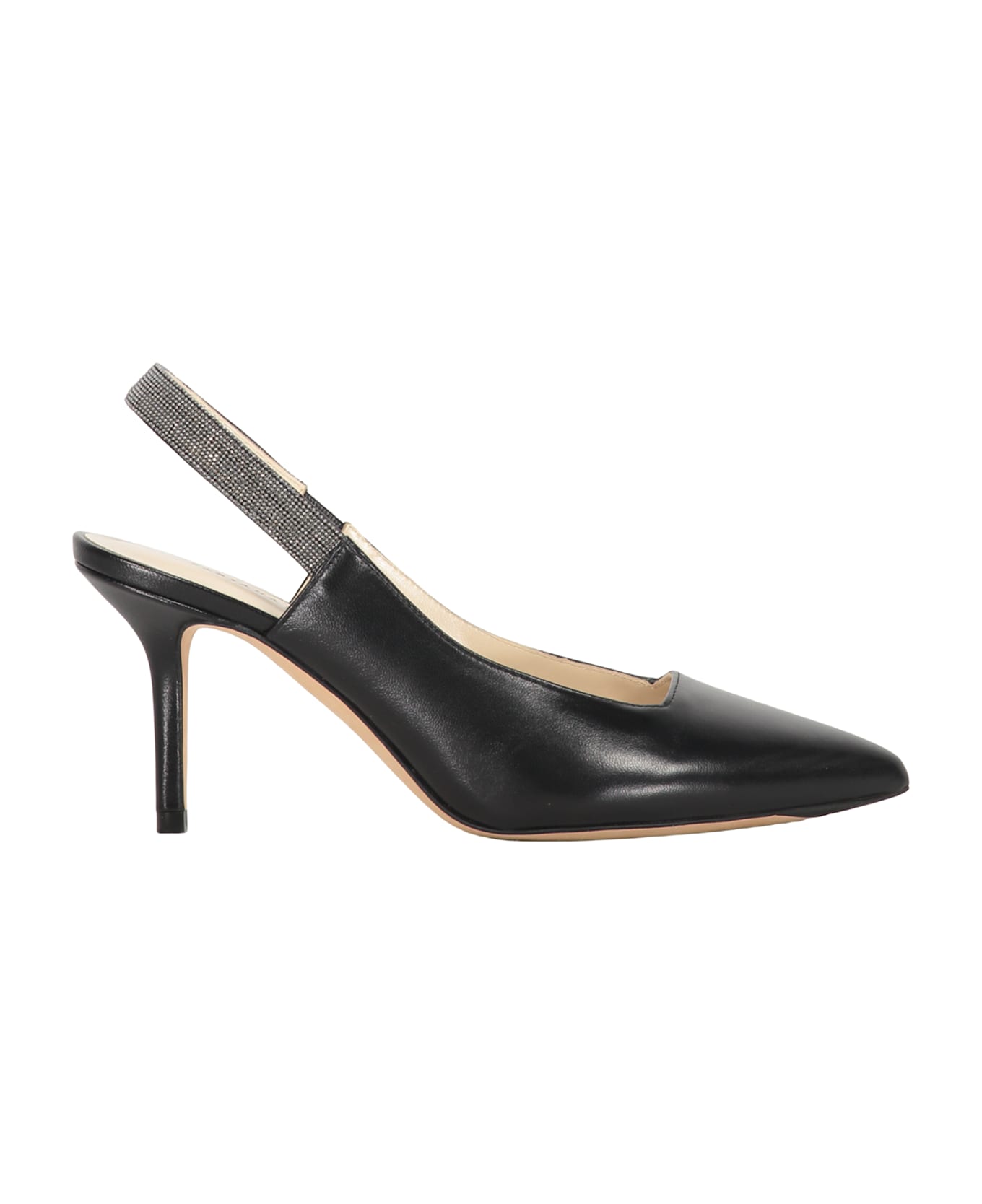 Fabiana Filippi Pointy-toe Slingbacks - black