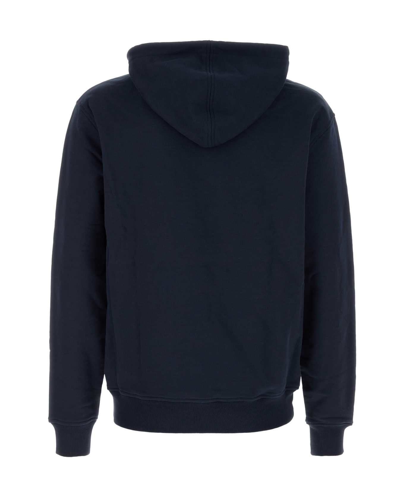 Ami Alexandre Mattiussi Navy Blue Cotton Sweatshirt - BLUE