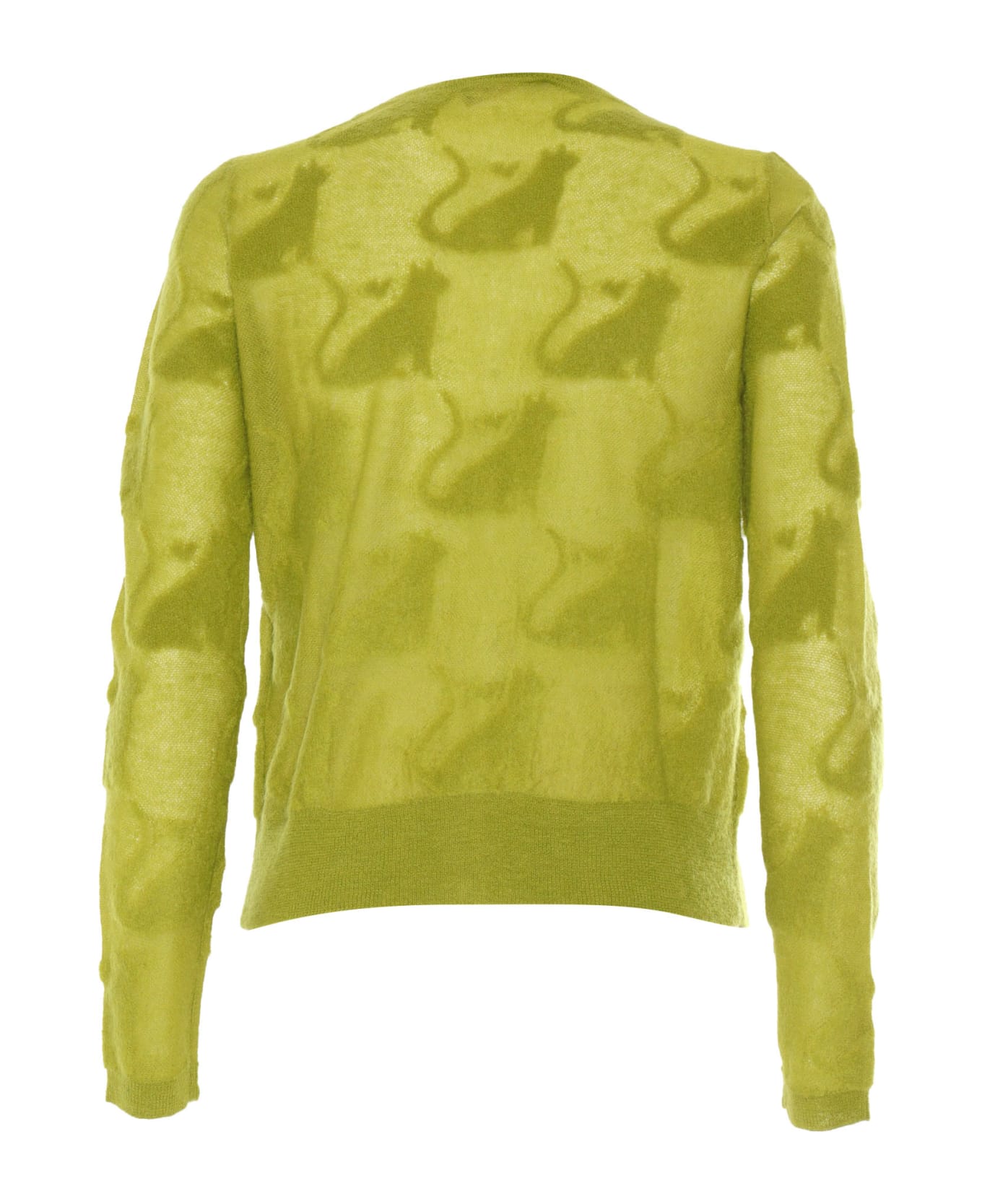 Max Mara Studio Alvaro Lime Green Cardigan - VERDEAVOCADO
