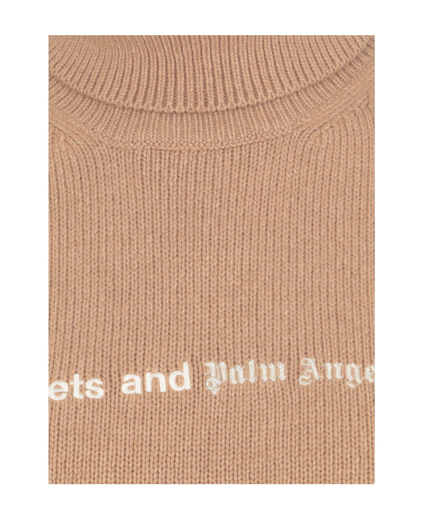 Palm Angels Sunset Cropped Sweater - Brown