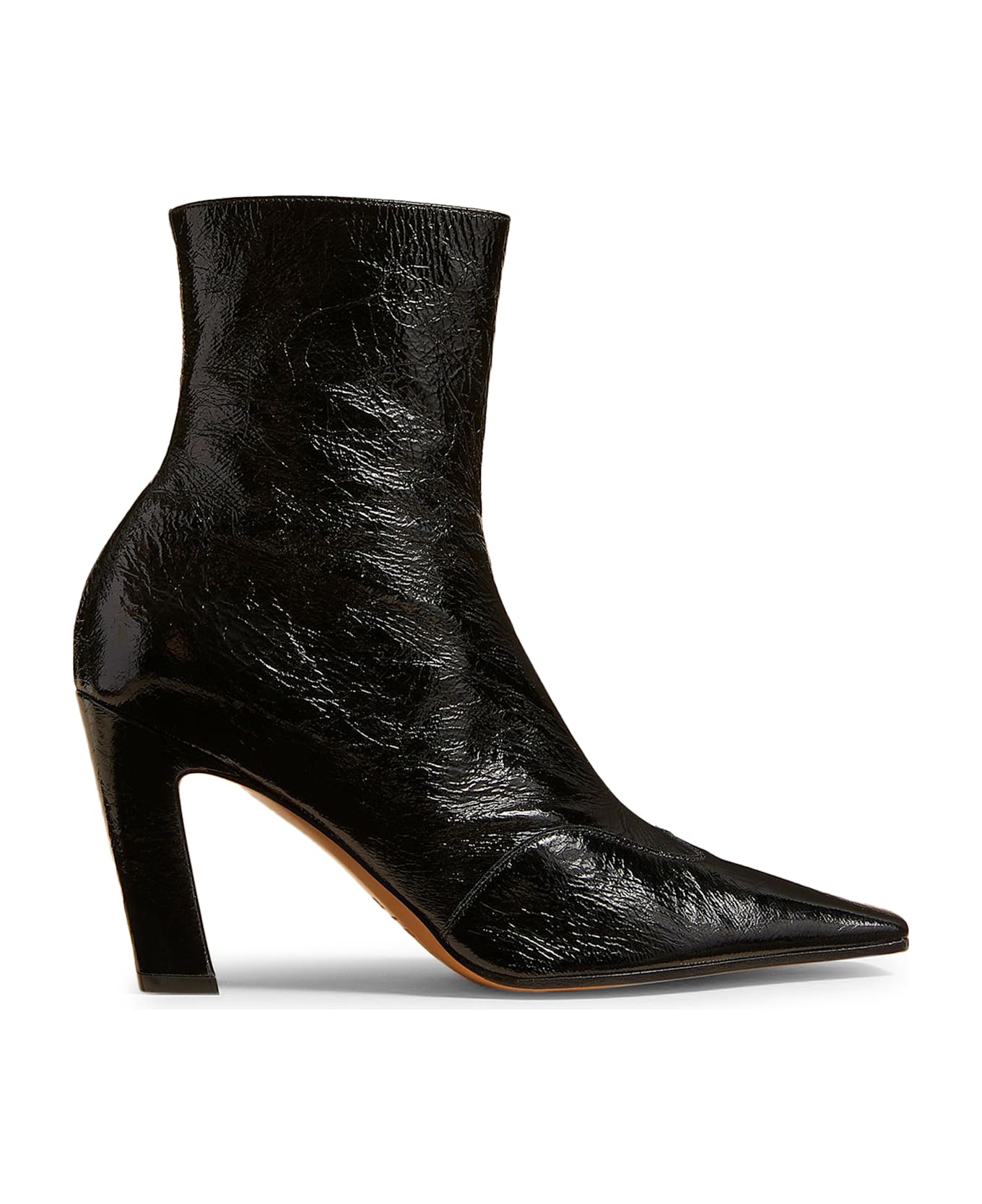 Khaite The Nevada Stretch High Boot In Black Crinkled