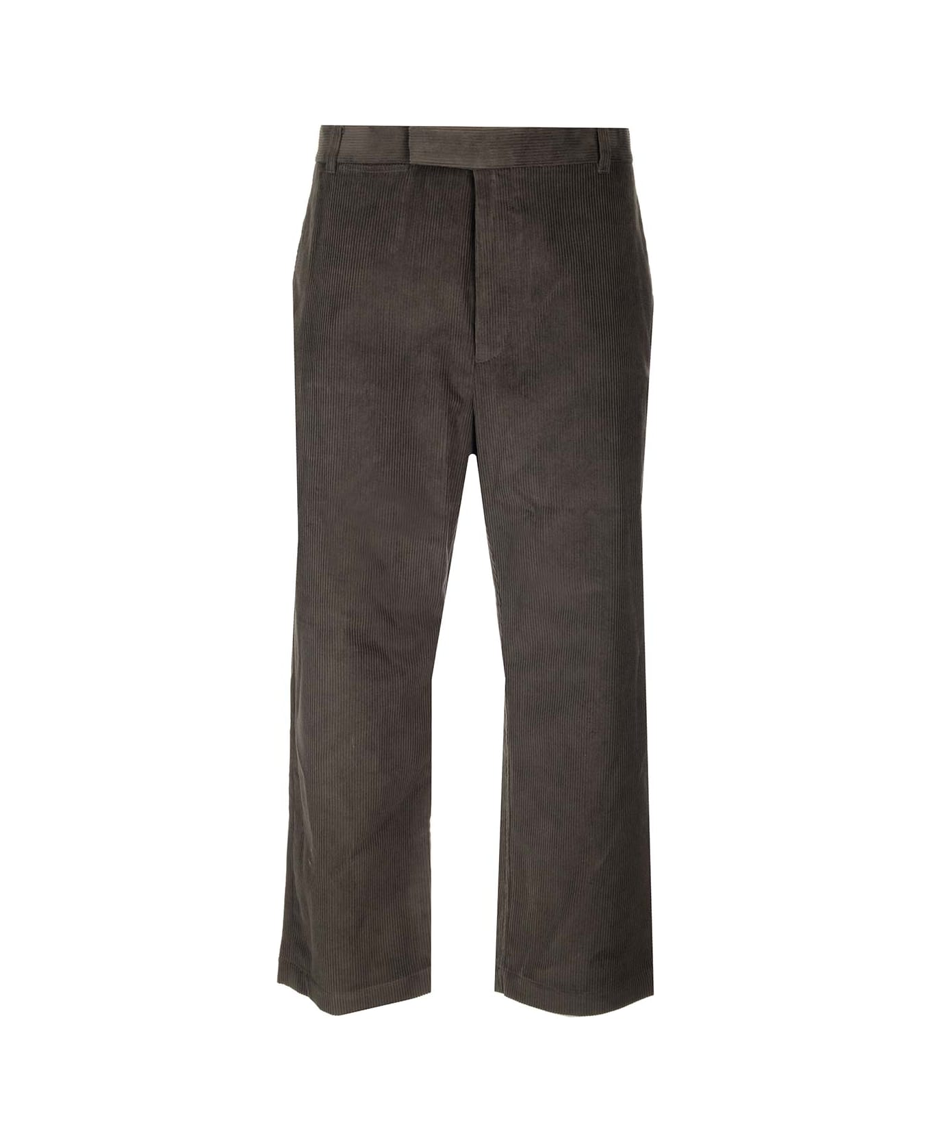 Thom Browne Corduroy Cropped Trousers - BROWN  
