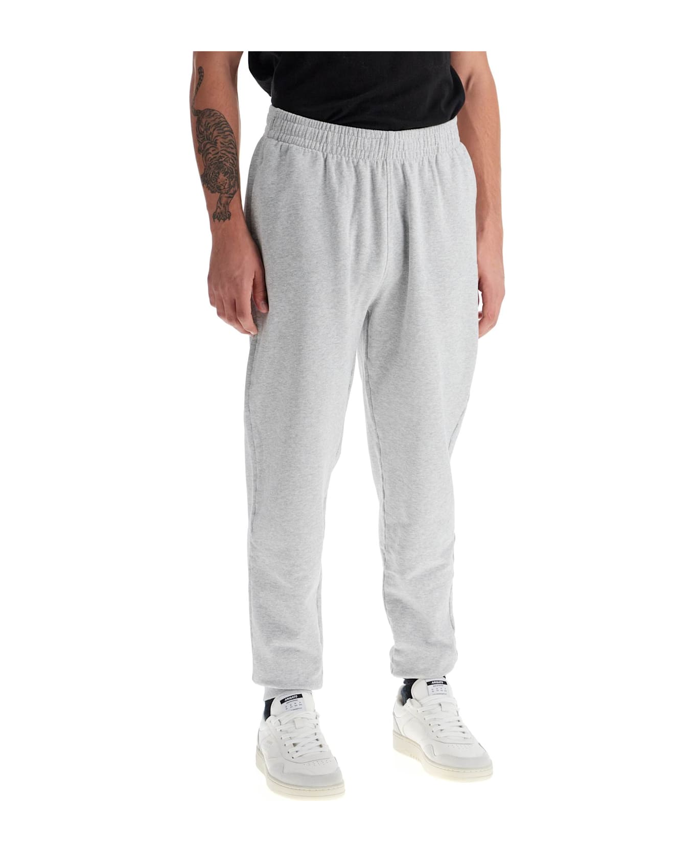 Maison Kitsuné Fox Head Jogging Pants - Light Grey Melange